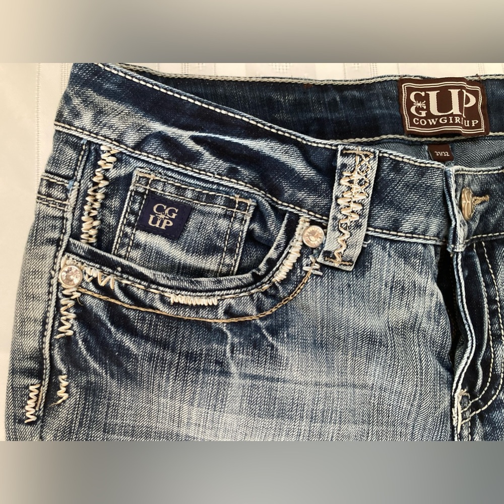 COWGIRL UP jeans 31/32 - Picture 13 of 14